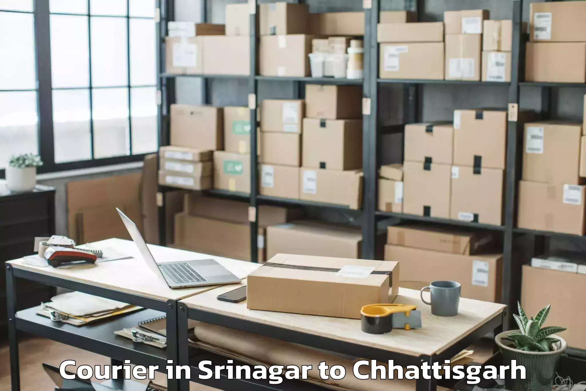 Discover Srinagar to Chhattisgarh Courier